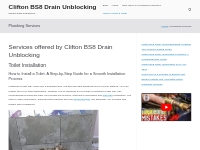 Plumbing Services - Clifton BS8 Drain Unblocking