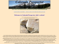 Colorado Prospector Club - Gem and mineral prospecting and mining info