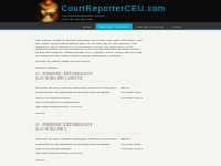 Court Reporter CEU