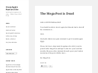 The Mega-Post is Dead   Crazy Apple Rumors Site