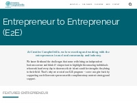 Entrepreneur to Entrepreneur (E2E) - Creative Campbellville