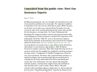 Concealed from the public view: Meet Our Insurance Experts   crowdgird