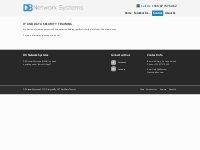 IT and Data Security training   D8 Network Systems