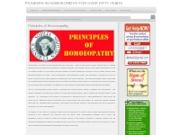 Principles of Homoeopathy    Dr. Bidani s Centre for Homoeopathy