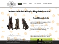 Dutch Shepherd Dog Club of America Home Page