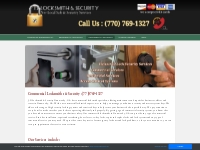 Commercial Dunwoody GA - Locksmith   Security -(770) 769-1327