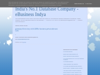 India's No.1 Database Company - eBusiness Indya