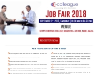 Job Fair in Nagercoil, Nagercoil job fair 2018 |  eColleague  job mela