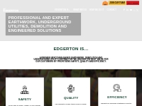 Edgerton o Earthwork, Underground Utilities and Engineered Solutions