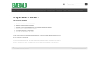 Is My Business Solvent?   Emerald | Corporate Insolvency
