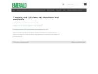 Company and LLP strike-off, dissolution and restoration   Emerald | Co