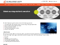Global sourcing solution   execution   EIE