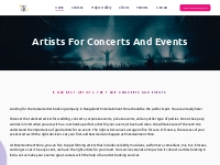Book and Hire the Best Artists for your Concerts, Events, Parties, Sho