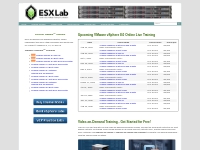 ESXLab - Vendor Independent VMware Training Solutions