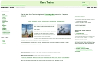 Euro Trains | Trains to Europe | Train Tickets, Train Prices for Paris