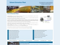 Extraction Plant Manufacturer, Extraction Plant Supplier