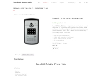 Fanvil: i20T Audio IP Intercom   Fanvil IP Phones India