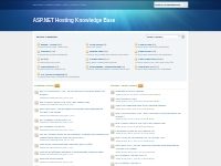 ASP.NET Hosting Knowledge Base - Home