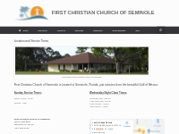 Location and Service Times   First Christian Church of Seminole