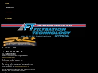 Contact details for Filtration Technology (Filtration Specialists) Nel