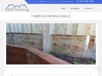 Fix it    Timber Retaining Walls