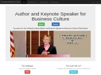 Author and Keynote Speaker for Business Culture & Real Estate