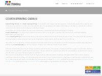 Coupon Printing in Chennai | Print Coupons in chennai | Best Coupons P