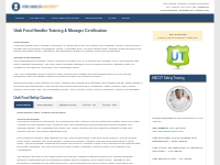 Utah Food Handler Training | Food Manager ANSI Certification | Food Sa