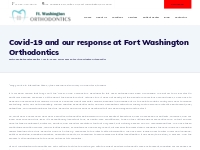 Covid-19 and our response at Fort Washington Orthodontics - Fort Washi