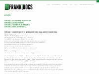 FAQ about franchise documents, templates and manuals - frankdocs.co.uk