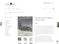3D Engraved 2ft Designer Inspired Sign - Freckle Barn