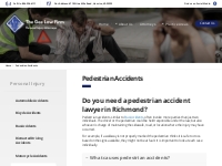 Pedestrian Accident Lawyer Richmond VA | The Gee Law Firm
