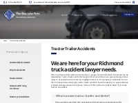 Richmond Truck Accident Lawyer | The Gee Law Firm