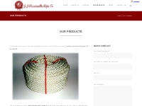  | GJRopes.com Products | G.J. Rassiwalla Rope Co. Ropes, Twines, Cord