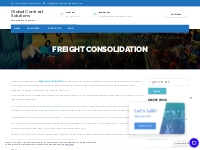 Freight Consolidation Services | Warehousing and Distribution