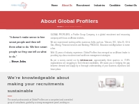 About Global Profilers | Global Profilers