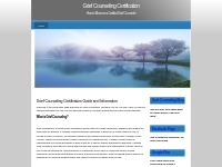 Grief Counseling Certification