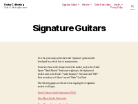 Signature Guitars | Guitar Collecting