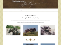 Lifesize Thoroughbred Park - Gwen Reardon - Equine Artist, Lexington, 