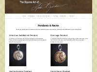 Buy Equine Pendants   Resins of Gwen Reardon, Equine Artist