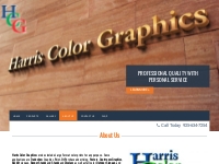 Harris Color Graphics services include Large color printing
