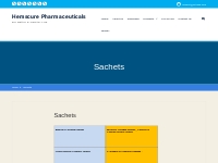 Sachets | Hemscure Pharmaceuticals