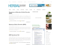   ADD Syndrome | Herbal Treatment Advisory