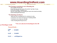   	Hoarding On Rent / Rent A Hoarding /renting out advertising space