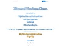 Homemarker.Com Free Websites