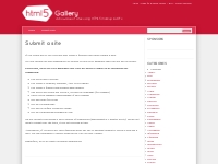 Submit a site | HTML5 Gallery