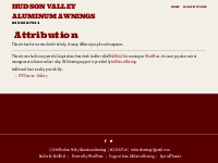 Attribution | Hudson Valley Aluminum Awnings