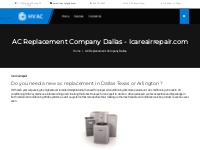 AC Replacement Company Dallas - Icareairrepair.com