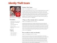 Identity Theft Scam  Identity Theft Archives - Identity Theft Scam