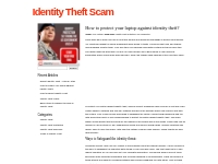 Identity Theft Scam    Blog Archive  How to protect your laptop agains